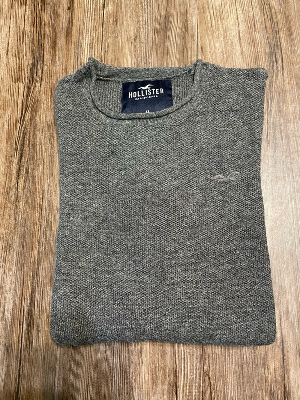 Hollister Charcoal Gray Crewneck Top